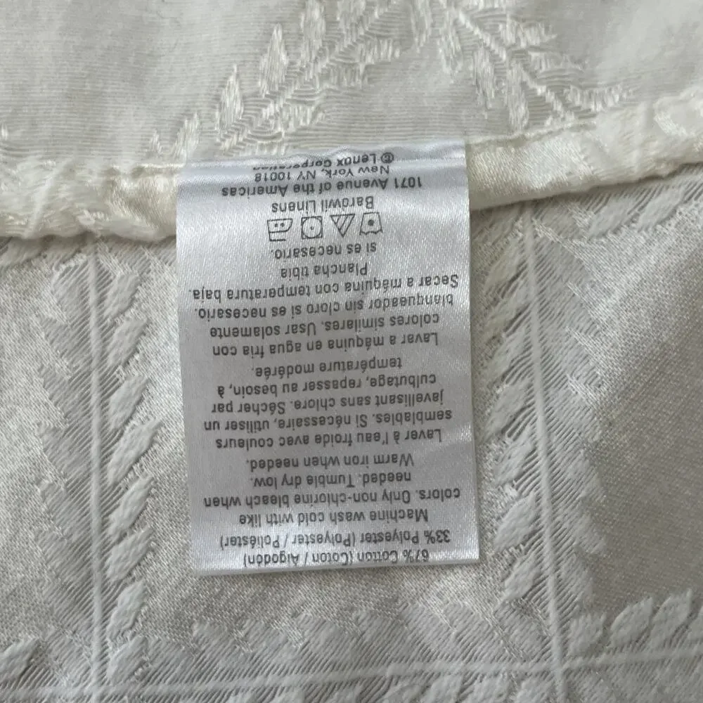 LENOX American By Design Laurel Leaf Oblong Tablecloth 98